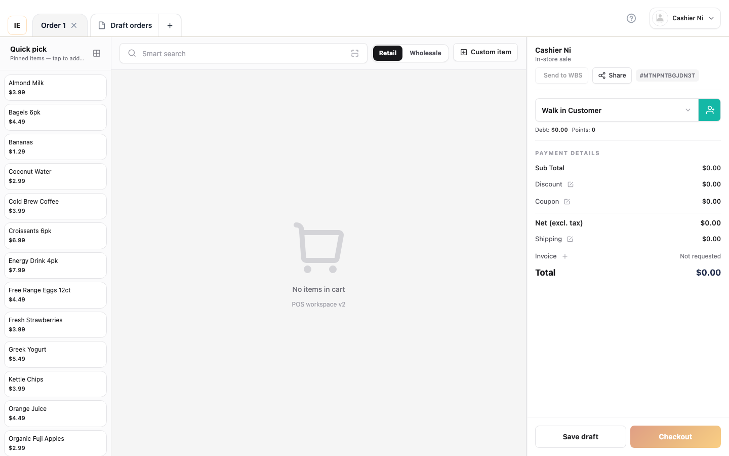 Payment Method Tabs