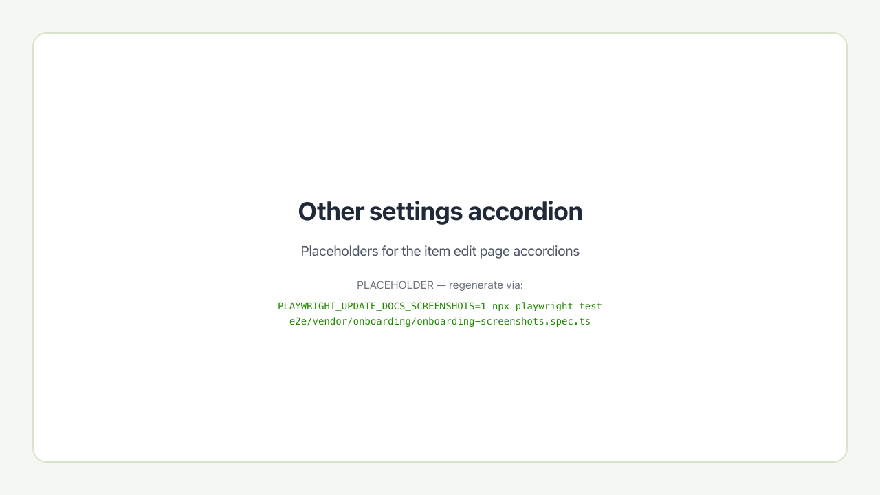 Other settings accordion