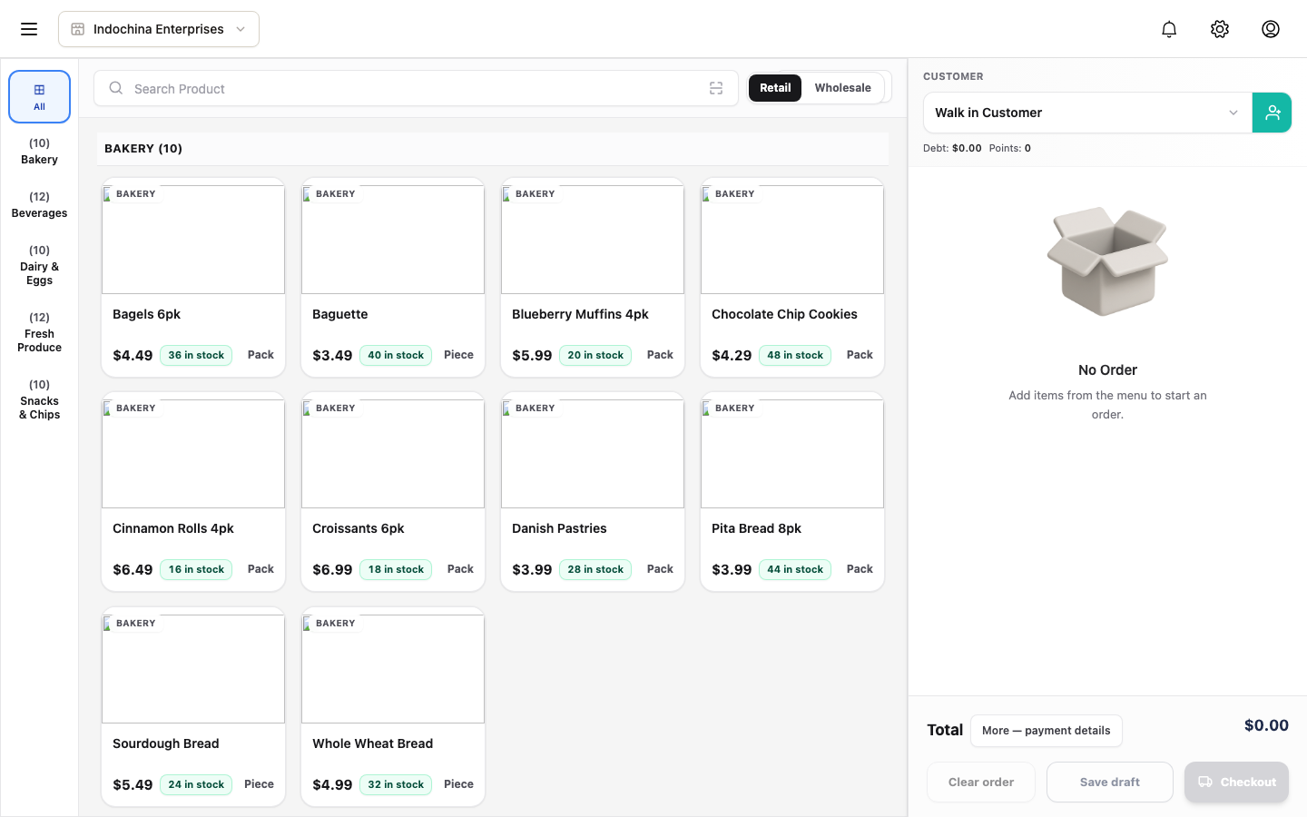 Create order form