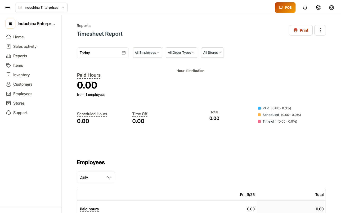 HR dashboard